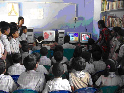 Classroom with computers