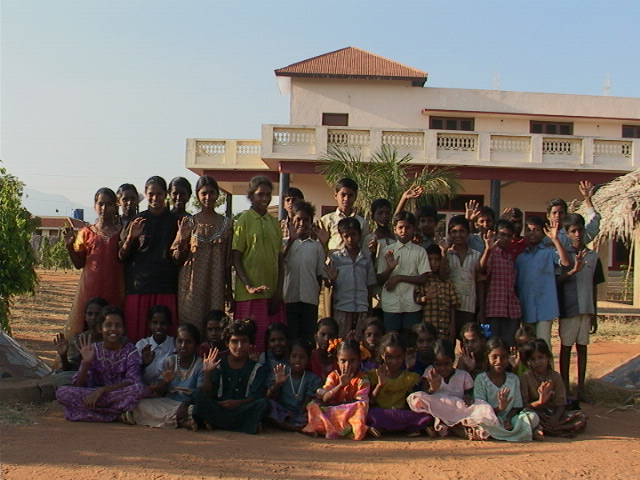 Tsunami-affected children in Miracle Home for Children, near Coimbatore